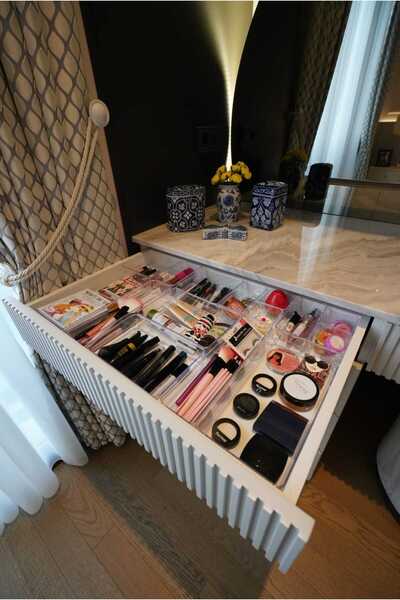 color house 11 Pieces Makeup Jewelry Office Drawer Organizer Organizer Modular