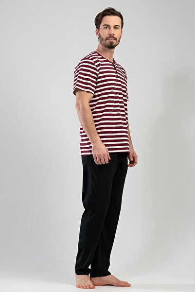 VİENETTA Men's Short Sleeve Pajama Set
,111174