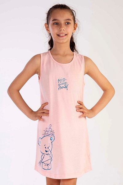 VİENETTA Cotton Girl's Thick Strap Nightgown