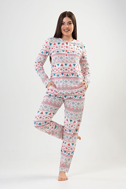 VİENETTA Cotton Women's Long Sleeve Pajama Set
,203102