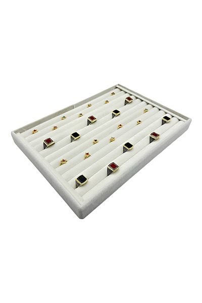 sezginkutuveaksesuar Δαχτυλίδι και μπράτσο Ρολό Suede White