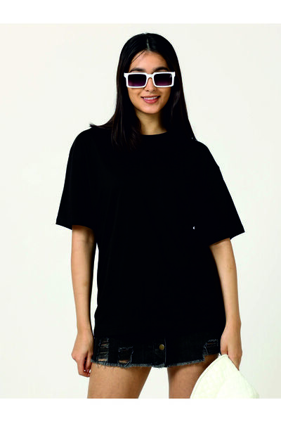 HOFFNUNG Unisex Μπλουζάκι Over Size - Μπλούζα με Στρογγυλή Λαιμόκοψη, Boyfrie...