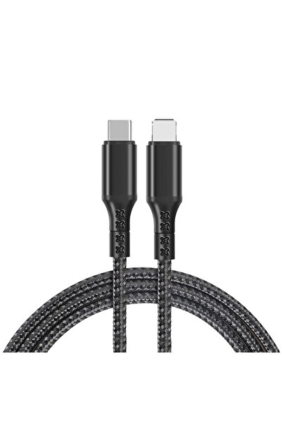 Ally 27W Type-C To iPhone Lightning Süper Hızlı Data ve Şarj Kablosu, Akım ve...