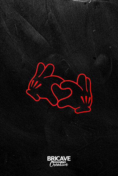 Bricave Kalp Araba-Motosiklet Cam Etiket Sticker 14x10,9cm