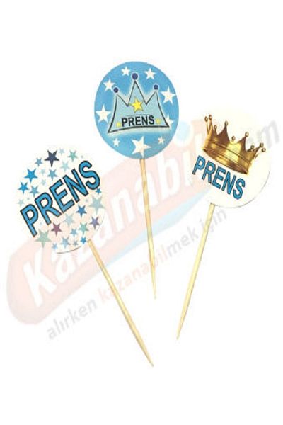 Kazanabil 20 PIECES PRINCE WRITTEN PARTY SHARDS BLUE