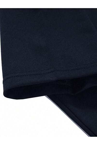 trendgar polo collar half zipper dark blue bottom with top shorts set