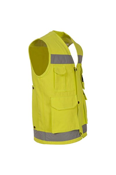 Ssm Sesam Group 0388 Çok Cepli İkaz Fosforlu Reflektörlü Haritacı İşçi Yeleği