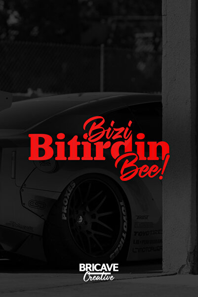 Bricave لقد انتهتنا يا نحلة!حروف JDM ملصق زجاجي للسيارة والدراجة النارية مقاس...