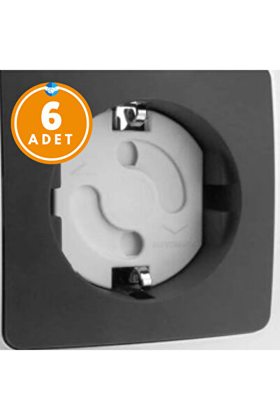 Miningaa 6 Adet İz Bırakmaz Priz Kapağı Bebek Ve Çocuk Güvenlik Koruma Priz K...