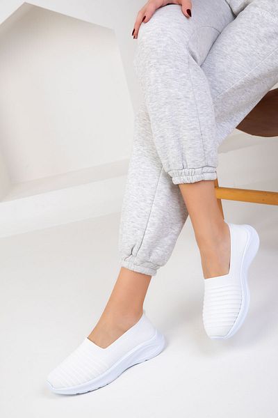 SOHO Weiße Damen Sneakers 18761