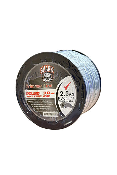 Shark Motorlu Tırpan Için Misina 3.0 MM İÇİ TELLİ MİSİNA 2,5 KG