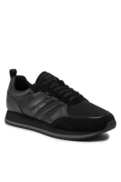 Calvin Klein LOW TOP LACE UP MIX BLACK MEN'S SNEAKERS