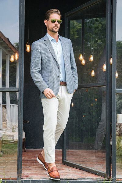 Buratti 6 Drop Double Slit Classic Blazer Comfort Fit Jacket Men's Jacket 216martinelli