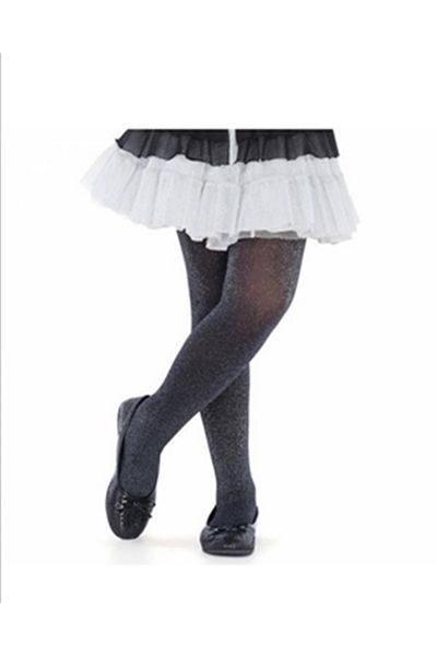 Bolero Anthracite Glitter Children's Pantyhose