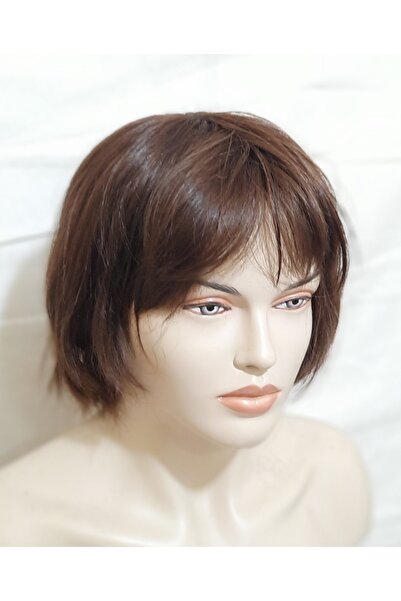 İsmet peruk DOĞAL GERÇEK SAÇ KISA PERUK16A23