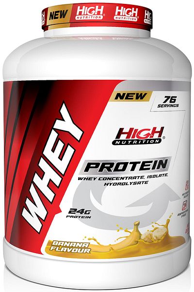 High Nutrition 24 Gr Banana Flavored Whey Protein - 2280 Gr Protein