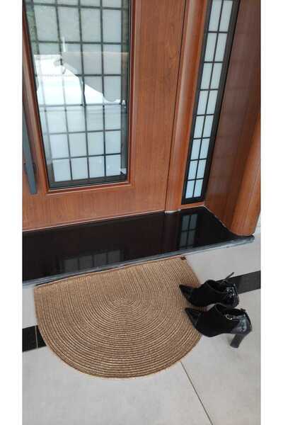 BHR Creative Jute Straw, Hand-Woven, Mat, Door front, Bathroom Mat, Balcony Mat, Multi-Purpose, Washable
