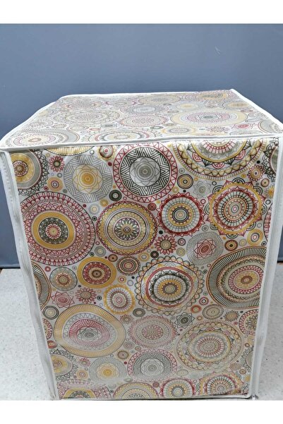 Başak Ev Tekstili Κάλυμμα πλυντηρίου και στεγνωτηρίου από υφασμάτινο PVC – Αδιάβροχο, ανθεκτικό και μοντέρνο σχέδιο