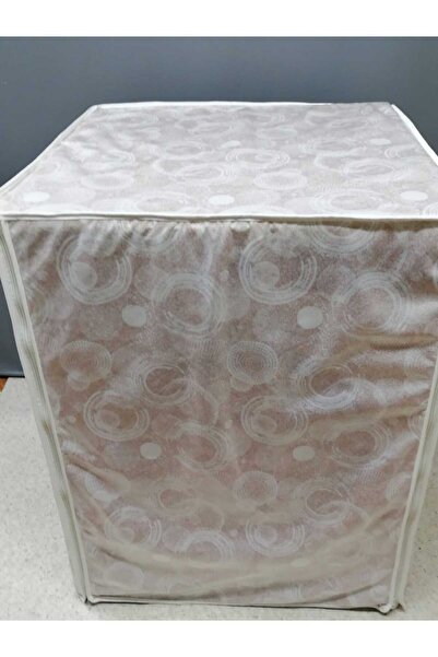 Başak Ev Tekstili Kumaş Dokulu PVC Çamaşır & Kurutma Makinesi Örtüsü – Su Geçirmez, Dayanıklı ve Modern Tasarım