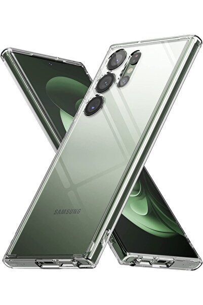 Deppo Trend Samsung Galaxy S23 Ultra Uyumlu Kılıf 3d Kamera Korumalı Darbe Önleyici Şeffaf Esnek Silikon