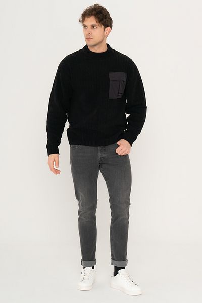 Jack & Jones Pocket Detailed Crew Neck Sweater - Metro
