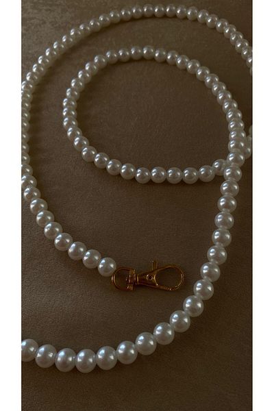 SAMSA 110 Cm Cream Pearl Bag Hanger Pearl Hanger