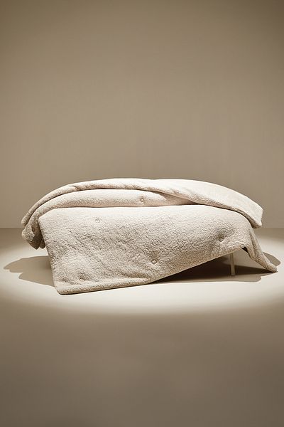 Puffy Mellove Sherpa Single Quilt - Beige