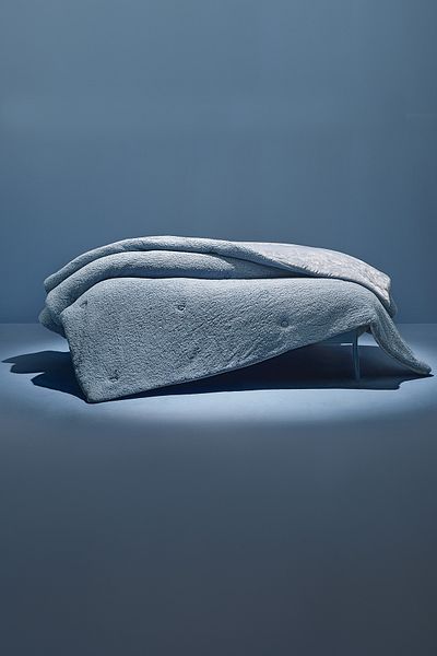 Puffy Mellove Sherpa Single Quilt - Indigo