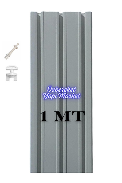 özbereketyapimarket 3 Raylı Perde Rayı 1 Metre 3'lü Korniş Üçlü Korniş Süper ...