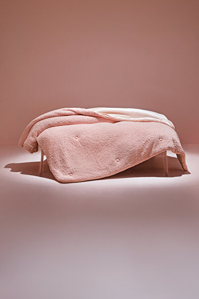 Puffy Mellove Sherpa Single Quilt - Blush