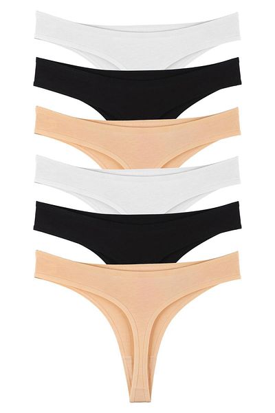 Sensu Women's Brazilian Thong 6 Pack Set - Kts1169