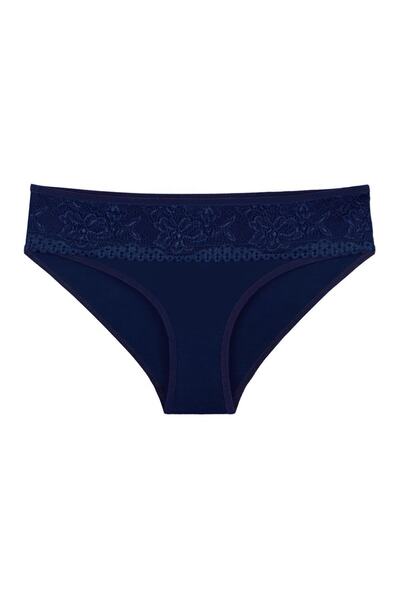 Sensu Set de 5 chiloți din dantelă din bumbac pentru femei - culori mixte KTS2008