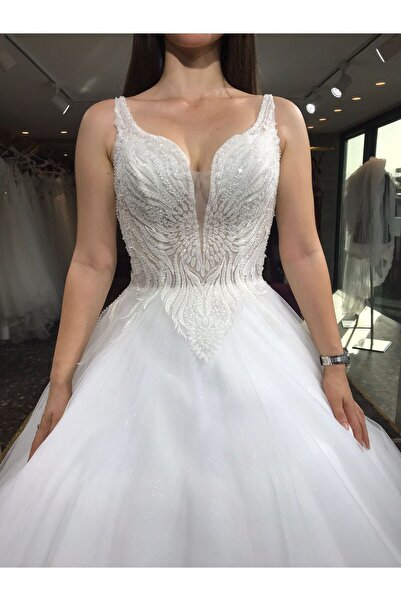 madamebrade Gelinlik Fransız Dantel İpek Kumaş