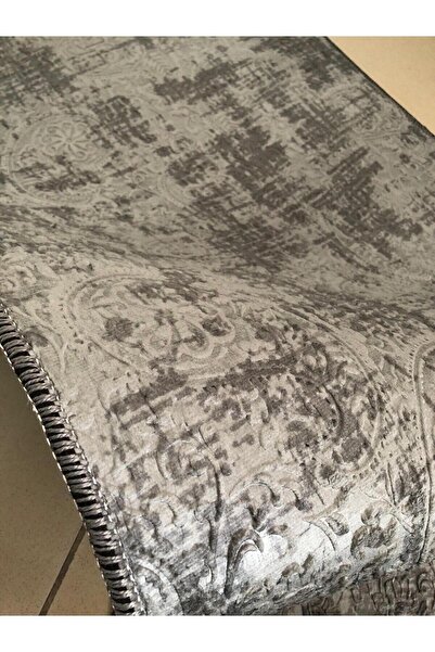 MBA Anthracite Emboss Non-Slip Based Washable Carpet-Plat