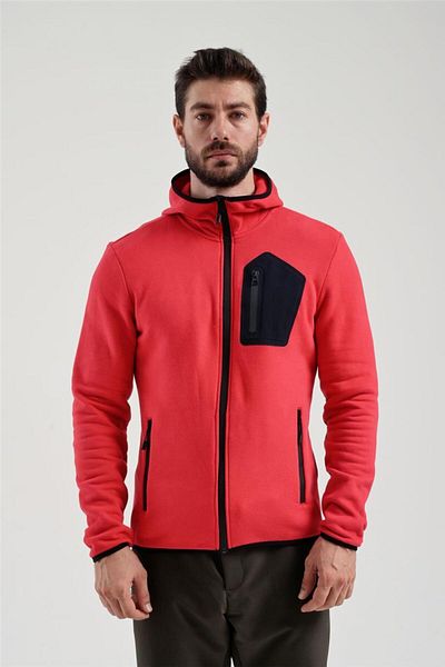 Exuma Men's Red Full Zip Sweat2312250