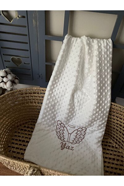 Customized Chickpea Baby Blanket Embroidery Embroidered Customizable