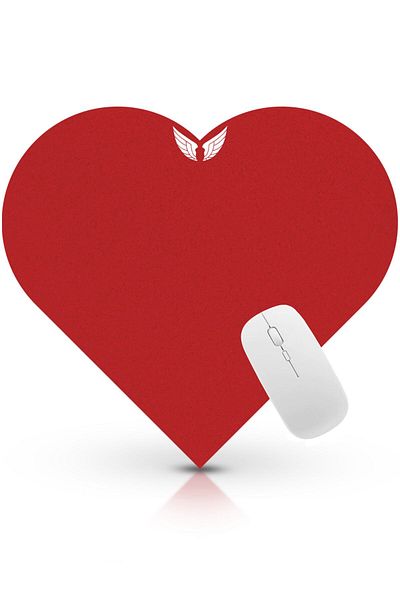 GoLite Mouse Pad roșu în formă de inimă Cadou Mouse Pad mediu Ziua Îndrăgostiților Mousepad decorativ personalizat