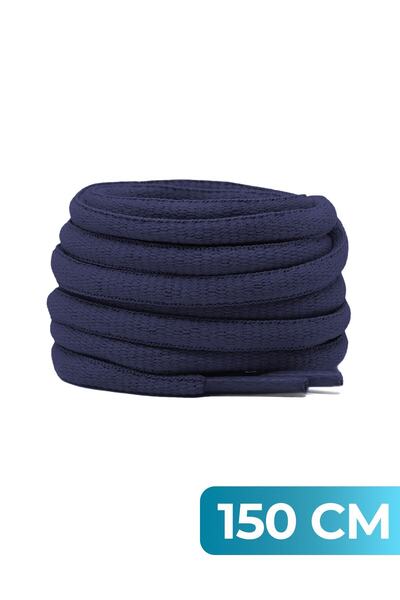 GoLite 150 Cm Oval Spor Ayakkabı Bağcığı , Atletik Bağcık 1 Çift - Lacivert