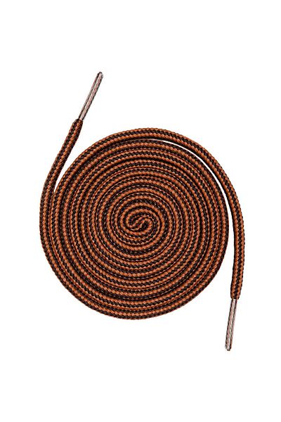 GoLite 120 cm Orange-Black Boot Laces, Shoe Laces, Ribbed Boot Laces, Shoe Accessory - 1 Pair