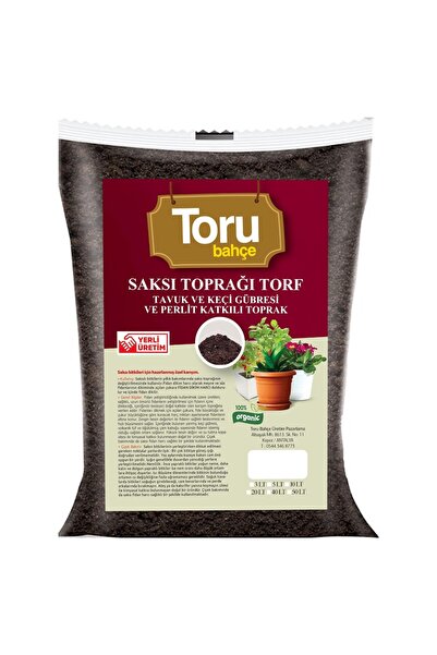 torubahce Özel Karışım Iç Mekan Bitki Toprağı 40 Litre Çiçek Toprağı Toprak H...