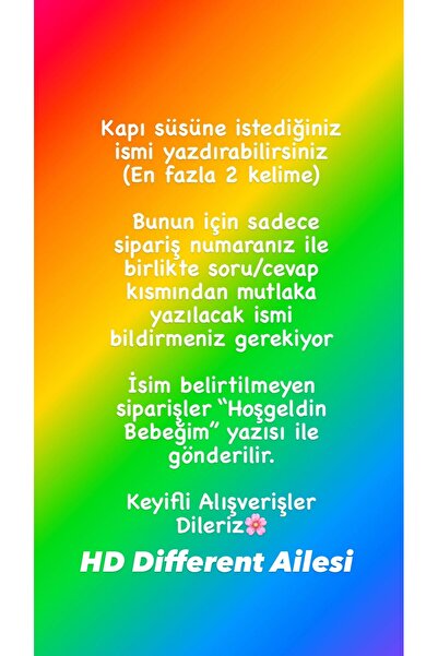 HD Different Kapı Süsü Ahşap Bulut Kapısüsü Bebek Odası Isimlik Strafor Toplu