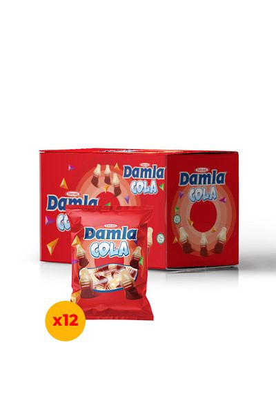 TAYAŞ Oily Cola Tayaş Damla Gummy - 80 g Sugar X12