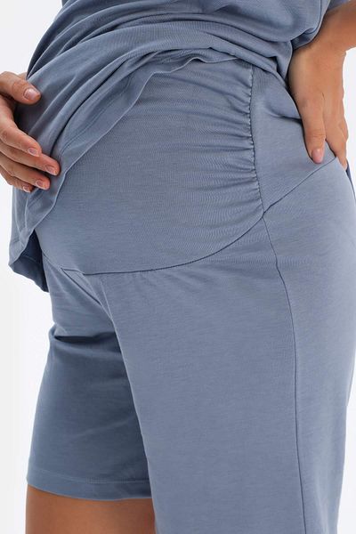 Dagi Indigoblaue Umstandsshorts aus Modal
