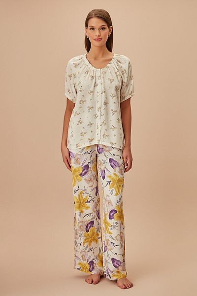 SUWEN Lilac Masculine Pajama Set