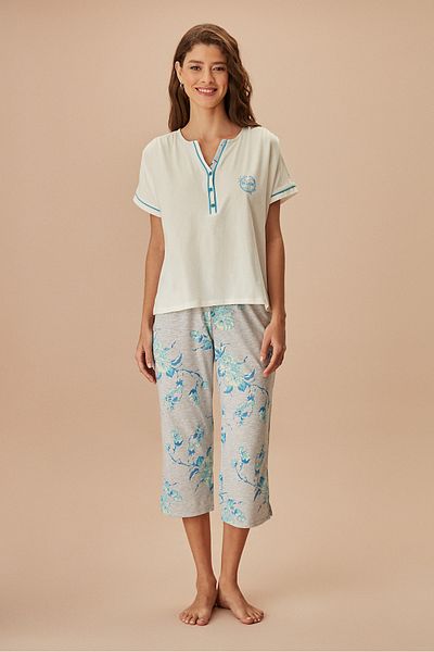 SUWEN Melani Capri Set
