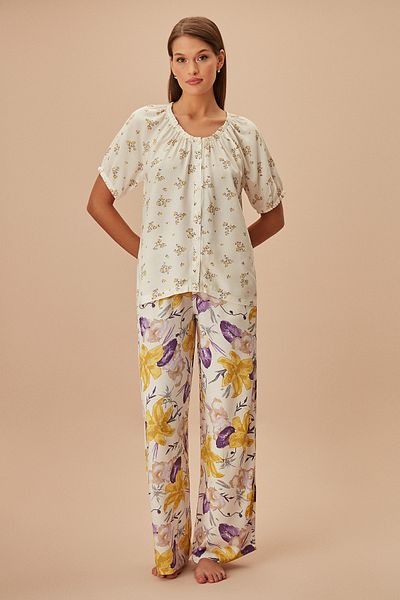 SUWEN Lilac Masculine Pajama Set