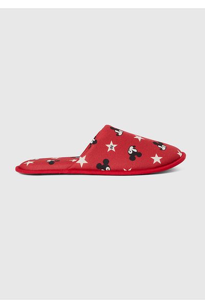 United Colors of Benetton Κόκκινες παντόφλες Unisex με σχέδιο Mickey
