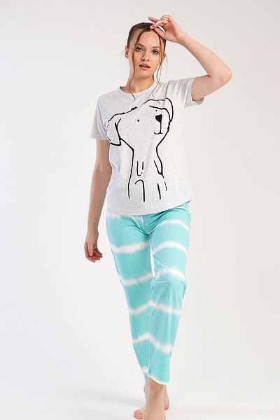 VİENETTA Set pijama cu mânecă scurtă pentru femei ,441027