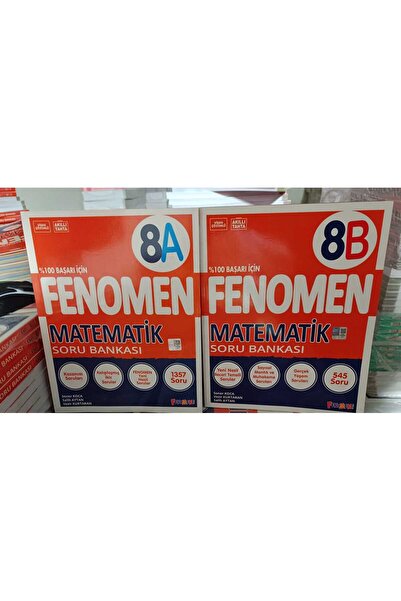 Fenomen Kitap 8. Sınıf Matematik Soru Bankası Fenomen-A-B 2023
