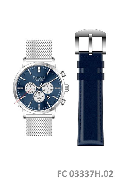 Ferrucci FRC.FT.1.284 Ferrucci Steel Cord Inner Gauges Active Function New Season Men's Wristwatch